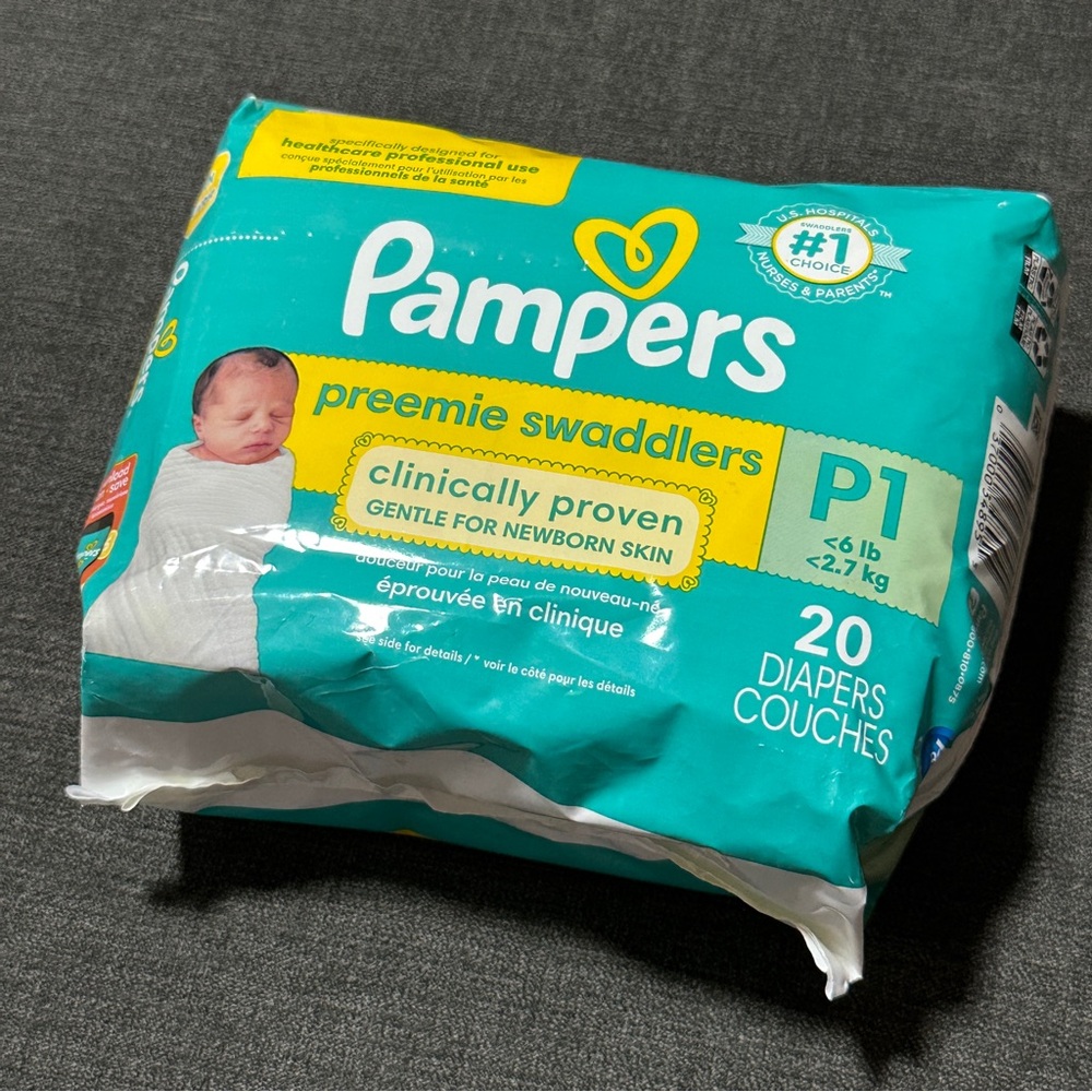 Pampers Preemie Diapers size P1